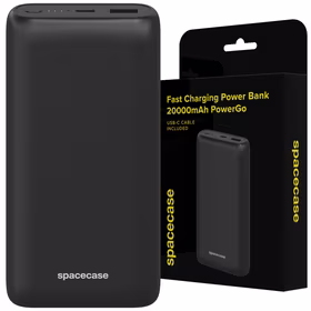 Spacecase Išorinė baterija 20000mAh PowerGo PD20W PB03-B juodas