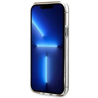 Rinkinys Guess GUBPP12MH4EACSW dėklas + įkroviklis iPhone 12/12 Pro rudas kietas dėklas su 4G raštu Magnetinis