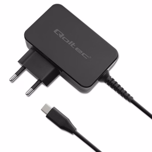 Qoltec 52386 GaN Power Pro Įkroviklis 65W USB-C Juodas