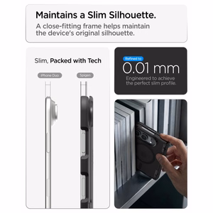 Spigen Ultra Hybrid Pro MagSafe  iPhone Duo dėklas, juodas