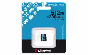 Kingston Technology Canvas Go! Plus 512 GB MicroSD UHS-I Klasės 10
