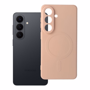 Silikoninis Magnetinis dėklas telefonui, suderinamas su MagSafe, skirtas SAMSUNG S26 Pro, rožinis