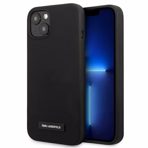 Karl Lagerfeld silikoninis dėklas iPhone 13 mini - juodas