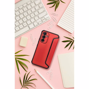 RAZOR knygos tipo dėklas telefonui Xiaomi Redmi 13C raudonas