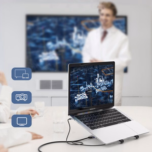 Nešiojamo kompiuterio stovas CHOETECH su 7 prievadų USB Type-C šakotuvu
