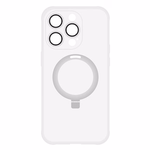 Tel Protect Magical magnetinis MagSafe dėklas su stovu Iphone 15 Plus, sidabrinis