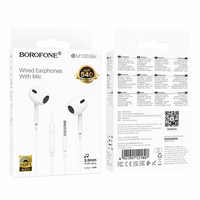 Borofone Ausinės BM100 Max Fuente su mikrofonu baltos