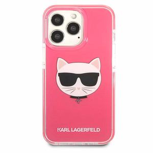 KARL LAGERFELD KLHCP13LTPECPI IPHONE 13 PRO / 13 6.1 "DĖKLAS FUCHSIA / FUSCHIA CHOUPETTE HEAD