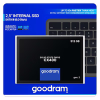 Goodram CX400 gen.2 2.5" 512 GB „Serial ATA III“ 3D TLC NAND