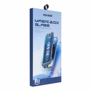 6D Pro Veason lengvai montuojamas stiklas + aplikatorius - Iphone 13 Pro / 14 juodas