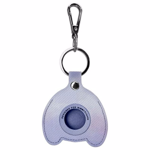 Nimmy Big Eyed Pet 2.0 Triušis 3-in-1 Dėklas telefonui + Piniginė + Sekimo įrenginio dėklas - violetinis (m)