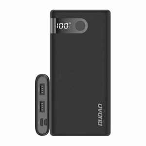 Power Bank Dudao K9 Pro Black 10000mAh (2xUSB / Type-C / MicroUSB) (LED display)