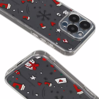 TEL PROTECT Kalėdinis skaidrus dėklas telefonui Iphone 15 Dizainas 3