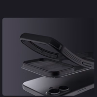 "Nillkin CamShield Pro MagSafe" suderinamas dėklas "iPhone 17" - skaidrus, juodas