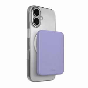 "Puro" 4200 mAh itin plonas su "MagSafe" suderinamas USB-C maitinimo bankas - violetinis