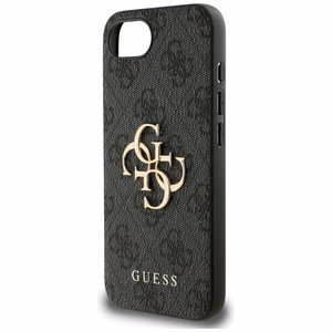 Guess 4G Big Logo dėklas iPhone 16e - Juodas