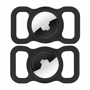 Wozinsky WEA-01 Apple AirTag Silicone Case for Dog or Cat Collar - Black
