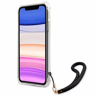 Guess GUHCN61KSARBK iPhone 11 6.1" / Xr juodas/juodas kietas dėklas Camo kolekcija