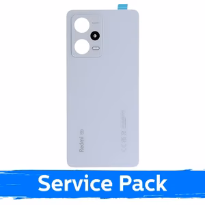 Galinis dangtelis suderinamas su Xiaomi Redmi Note 12 Pro 5G / Polar White / (Service Pack)