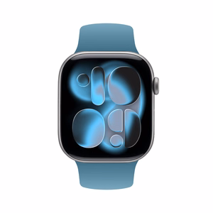 Crong Liquid dirželis, skirtas Apple Watch 44 / 45 / 46 / 49 mm, tamsiai mėlynas