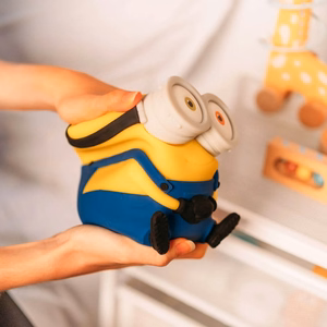 Minions Bobo minkštas silikoninis LED naktinis šviestuvas vaikams, 15 cm