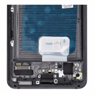 LCD ekranas SAMSUNG S21 5G pilkas SOFT OLED su rėmeliu