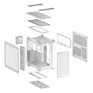 Kompiuterio korpusas ASUS TUF Gaming GT502 Horizon MidiTower ATX Baltas