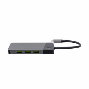Green Cell USB-C šakotuvas GC Connect 7-in-1 (3x USB 3.1, HDMI 4K 60Hz, USB-C PD 85W, MicroSD/SD)