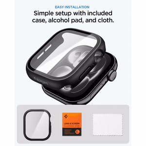 Spigen Thin Fit 360 dėklas, skirtas Apple Watch 42 mm – juodas