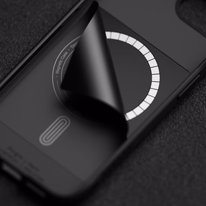 Ringke Onyx Magnetinis Magsafe iPhone 16e dėklas - juodas