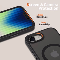 Tech-Protect MagMat MagSafe iPhone 16e dėklas – matinės juodos spalvos