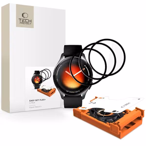 Tech-Protect Easy Set Flex+ 3 шт. гибридное стекло Xiaomi Watch 5 - черный