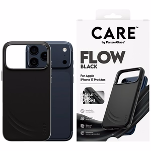CARE by PanzerGlass Funkcinis FLOW Magnetinis dėklas telefonui iPhone 17 Pro Max - Juodas