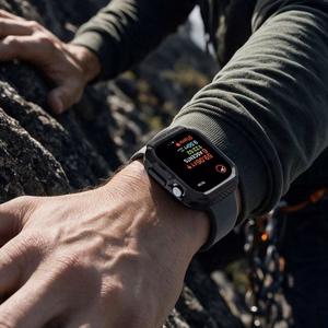 Spigen Rugged Armor dėklas, skirtas Apple Watch 42 mm – matinis juodas