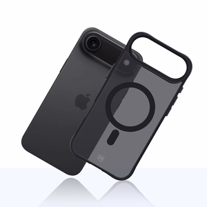3mk Smoke Magnetinis dėklas telefonui iPhone 17 Air - juodas pusiau skaidrus