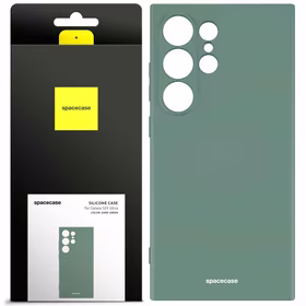 Spacecase Dėklas Silicone Case Galaxy S24 Ultra tamsiai žalias
