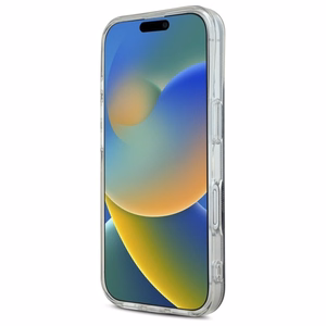 Guess IML 4G Magnetinis dėklas iPhone 16 Plus - juodas