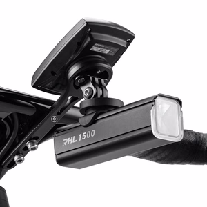 Rockbros dviračio laikiklis Garmin / GoPro, juodas