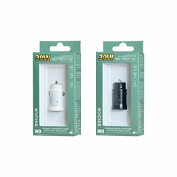 Automobilinis įkroviklis Remax RCC358 30W USB-C/USB-A juodas