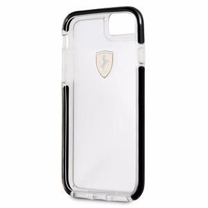 Ferrari жёсткий чехол FEGLHCP7BK iPhone 7/8 SE 2020 / SE 2022 Shockproof прозрачный чёрный