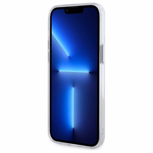 Karl Lagerfeld IML Metalinė Choupette galva MagSafe dėklas iPhone 13 Pro - baltas