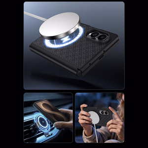 Benks Magnetic Armor Grid Pro Grand Combo dėklas Samsung Galaxy Z Fold 8, juodas (C.K.FL.SA.BK.C060)