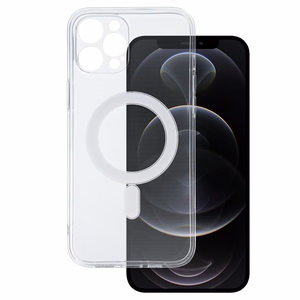 TEL PROTECT MagSilicone dėklas telefonui Iphone 12 Pro Max permatomas