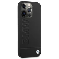 Dėklas telefonui BMW Signature Logo Imprint MagSafe iPhone 14 Pro Max - juodas