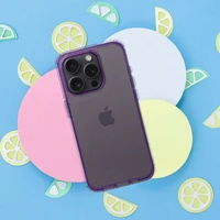 MATRIX skaidrus dėklas telefonui IPHONE 11 šviesiai violetinis