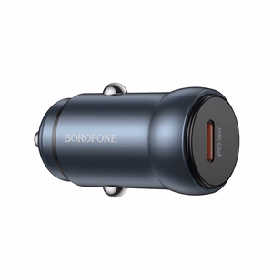 "Borofone" automobilinis įkroviklis BZ32 Fresh - C tipo - PD 30W pilkas