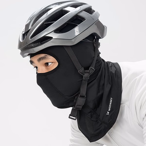 Wozinsky WKM-01B balaklava veido kaukė motociklui ir dviračiui - juoda