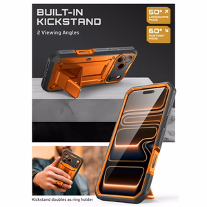 Supcase Unicorn Beetle Pro dėklas iPhone 17 Pro Max oranžinis