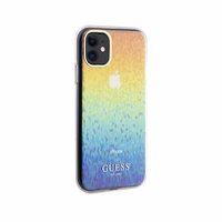 Guess IML Faceted Mirror Disco Iridescent dėklas telefonui iPhone 11 / Xr - įvairiaspalvis