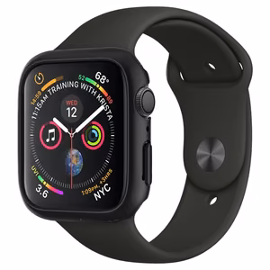 Spigen Thin Fit dėklas Apple Watch 4/5/6/SE (44mm) - juodas